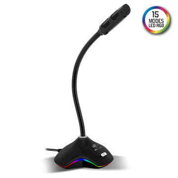 Microphone EKO300 Gaming and Live Streaming LED RGB*Spirit Of Gamer MIC-EKO300*