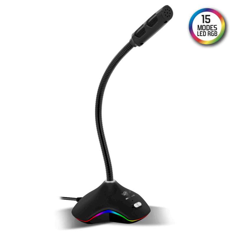 Microphone EKO300 Gaming and Live Streaming LED RGB*Spirit Of Gamer MIC-EKO300*