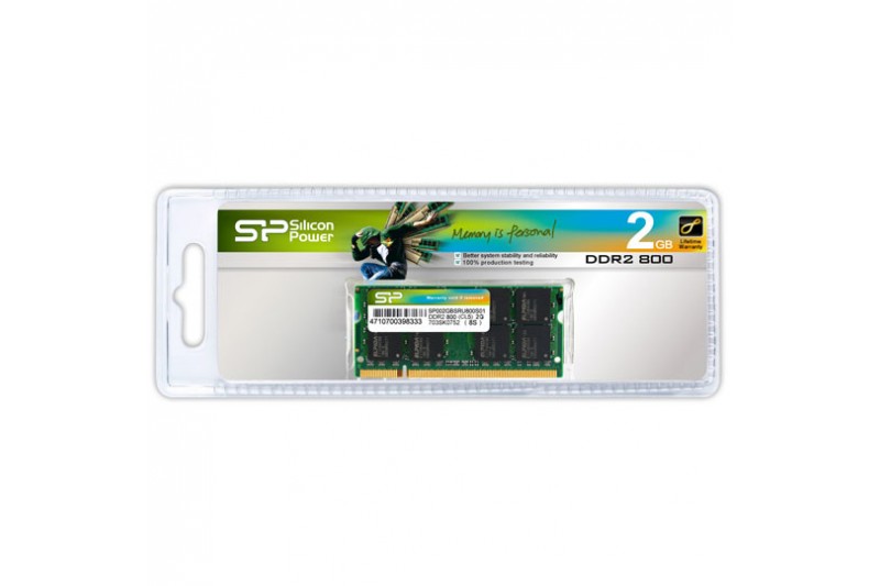 Mémoire SODIMM DDR2-800 2Go PC6400 *Silicon Power*