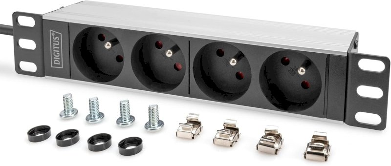 Multiprise 4 voies - 1U - 10 pouces DIGITUS *DN-95418-FR*