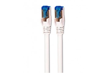 Cable réseau CAT 6A Cable S/STP 1M  boite  bleu/blanc * DCU 30801220 *