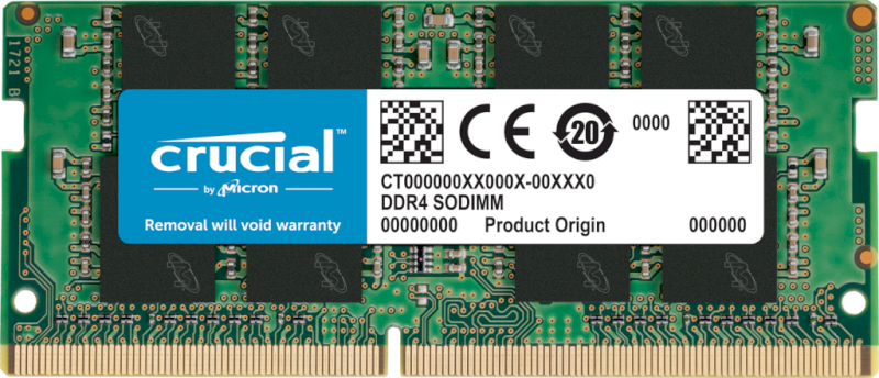 Mémoire SODIMM DDR4 -2400 4Go * Crucial CT4G4SFS824A   *