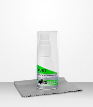 Mini Kit nettoyage pour ecrans + microfibre 30 Ml * Ront 3359RMM *