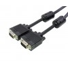 Cordon VGA à VGA Mâle-Mâle avec Ferrite Nickel Argenté 15M Boite * DCU 391150 *