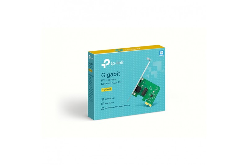Carte Reseau 10/100/1000 PCI Express - Ethernet pour PC - Tp-Link TG-3468 Carte Reseau 10/100/1000 PCI Express - Ethernet pour PC - Tp-Link TG-3468