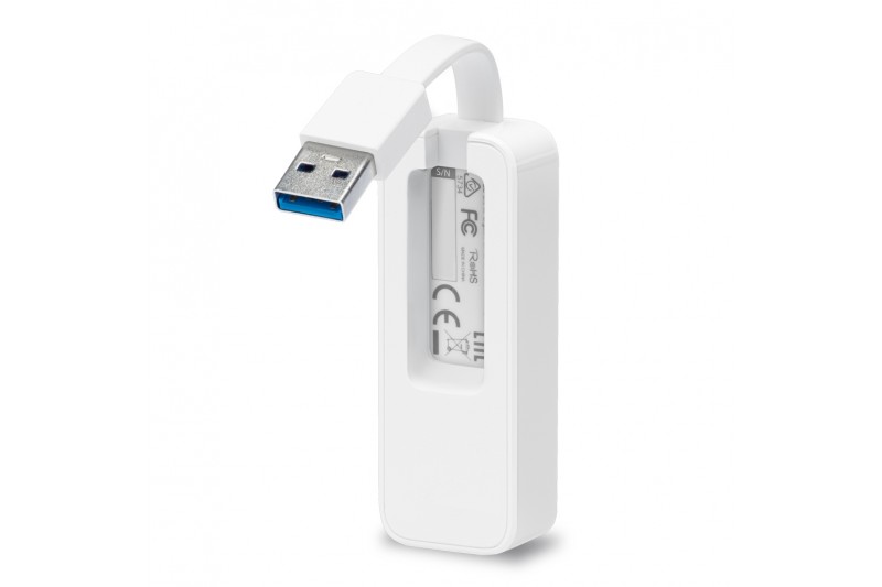Adaptateur USB 3.0 Ethernet 1 port USB 3.0 + 1 port RJ45 Ethernet * UE300 *
