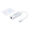 TP-LINK 3-Port USB 3.0 Hub GB Ethernet Adapter * UE330 *