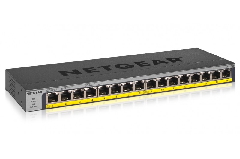Netgear switch GS116LP 16 Ports POE+ 76W * GS116LP * Netgear switch GS116LP 16 Ports POE+ 76W * GS116LP *