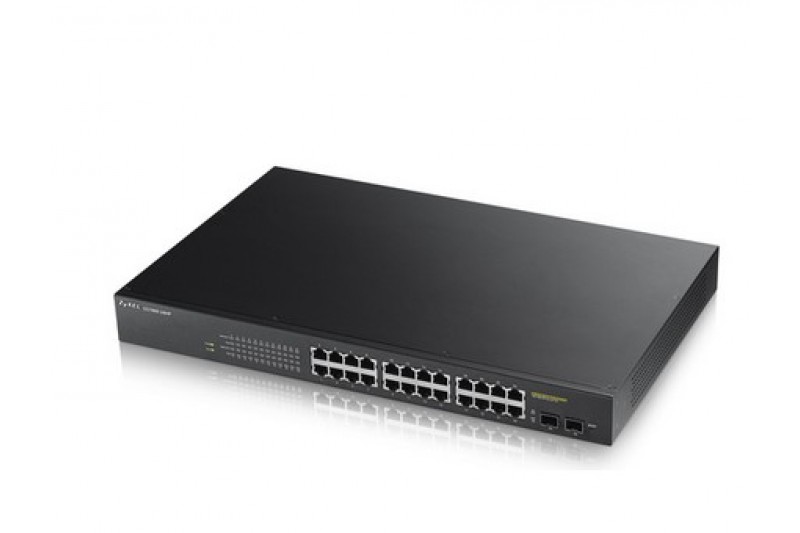 ZyXEL GS1900-24HPV2 - switch - intelligent - 2 SFP + 24 x 10/100/1000 (PoE+)