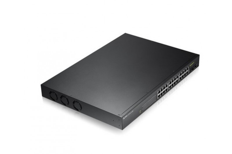 ZyXEL GS1900-24HPV2 - switch - intelligent - 2 SFP + 24 x 10/100/1000 (PoE+)