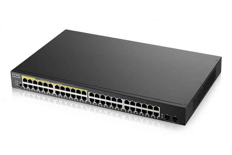 ZyXEL ZY-GS1900-48HPV2 - Switch intelligent - 48 x 10/100/1000 2 SFP (x24 PoE+)