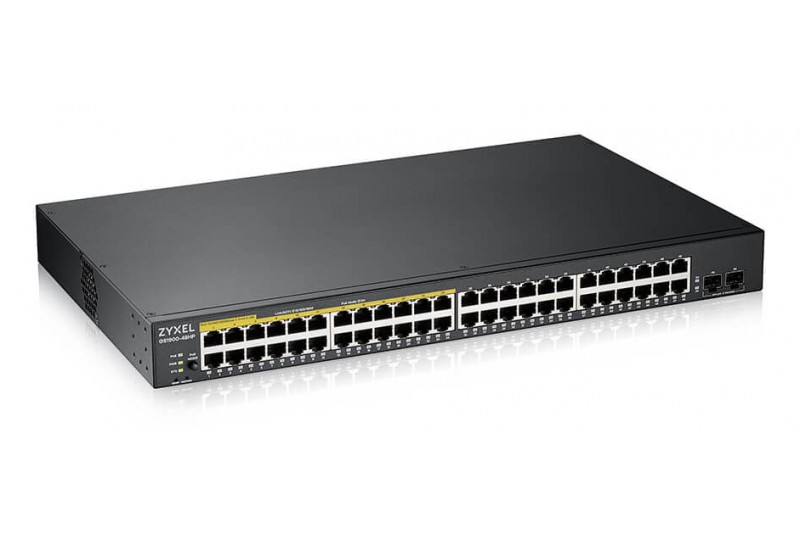 ZyXEL ZY-GS1900-48HPV2 - Switch intelligent - 48 x 10/100/1000 2 SFP (x24 PoE+)