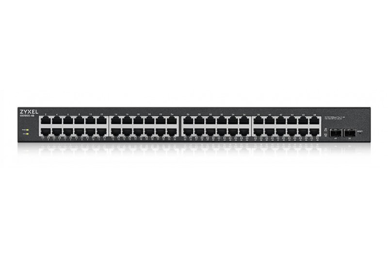ZyXEL ZY-GS1900-48HPV2 - Switch intelligent - 48 x 10/100/1000 2 SFP (x24 PoE+)