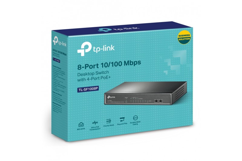 TP-LINK 8-Port PoE Switch 4 PoE Ports *TL-SF1008P