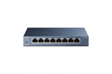 TP-LINK TL-SG108 - 8-port Metal Gigabit Switch,  10/100/1000M RJ45 ports