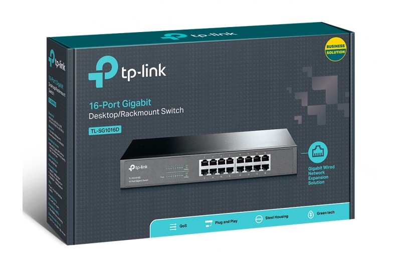 TP-LINK 16-Port Gigab10/100/1000 ECO-Switch 19 * TL-SG1016D *
