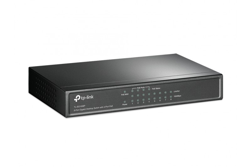 TP-LINK TL-SG1008P 8-port Metal Gigabit Switch POE 10/100/1000M RJ45 ports TP-LINK TL-SG1008P 8-port Metal Gigabit Switch POE 10/100/1000M RJ45 ports