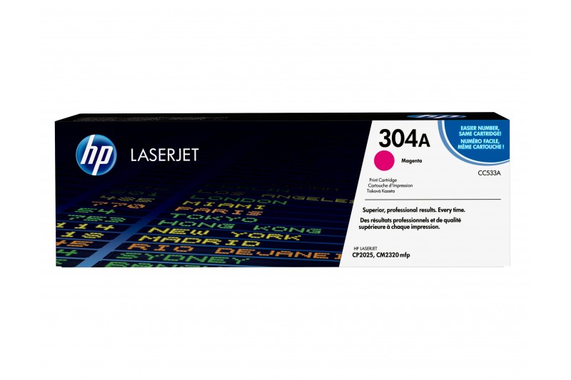 HP 304A- Cartouche de toner - 1 x magenta - 2 800 pages * CC533A *