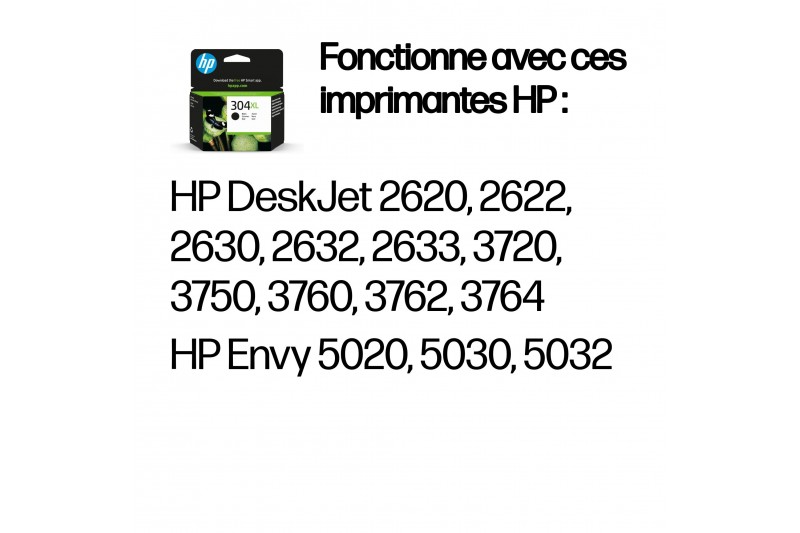 HP 304XL - Noir - original - cartouche d'encre HP 304XL - Noir - original - cartouche d'encre