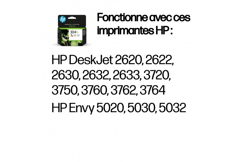 HP 304XL - Couleur - original - cartouche d'encre HP 304XL - Couleur - original - cartouche d'encre