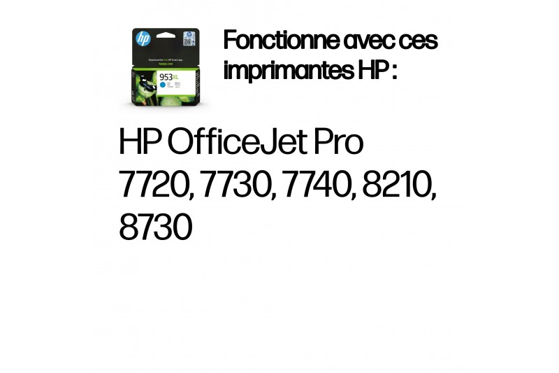 Cartouche jet d'encre HP 953XL Original - cyan Cartouche jet d'encre HP 953XL Original - cyan