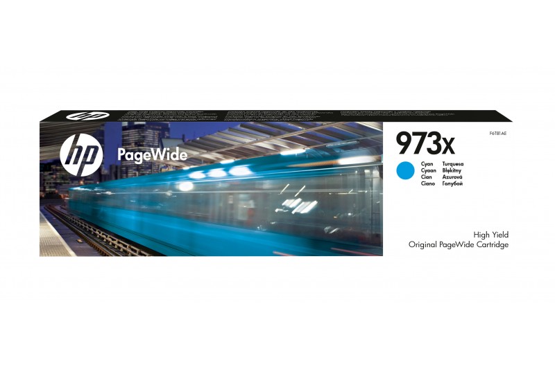 HP 973X - a rendement eleve - Cyan - originale - PageWide - cartouche d encre