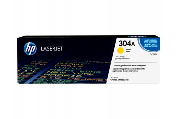 HP 304A - jaune - originale - LaserJet - cartouche de toner (CC532A)