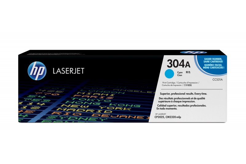 HP 304A - cyan - originale - LaserJet - cartouche de toner (CC531A) HP 304A - cyan - originale - LaserJet - cartouche de toner (CC531A)