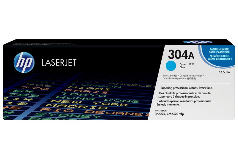 HP 304A - cyan - originale - LaserJet - cartouche de toner (CC531A)
