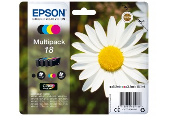 Epson 18 Multipack - Cartouche d'impression - 1 x noir, jaune, cyan, magenta
