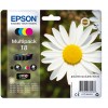 Epson 18 Multipack - Cartouche d'impression - 1 x noir, jaune, cyan, magenta Epson 18 Multipack - Cartouche d'impression - 1 x noir, jaune, cyan, magenta