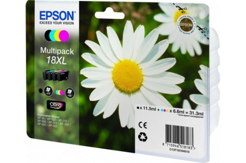 Epson 18XL Multipack - Cartouche d'impression - 1 x noir, jaune, cyan, magenta
