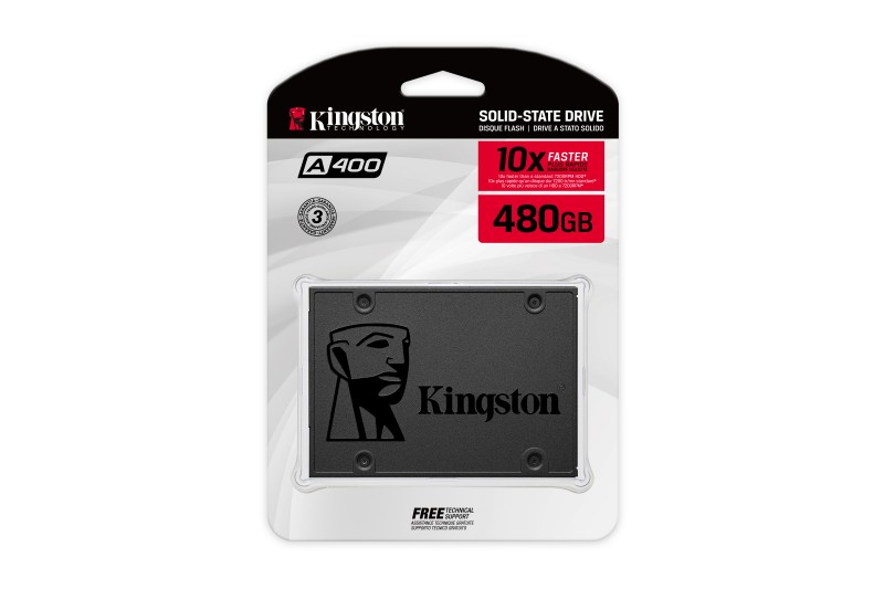 SSD 2,5 480Go SATA III A400 Read:500mb / Write:320mb *Kingston SA400S37/480 * SSD 2,5 480Go SATA III A400 Read:500mb / Write:320mb *Kingston SA400S37/480 *