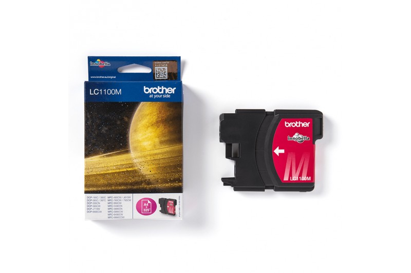 Brother LC1100M - Cartouche d'impression - 1 x magenta - 325 pages (Pour MFC)