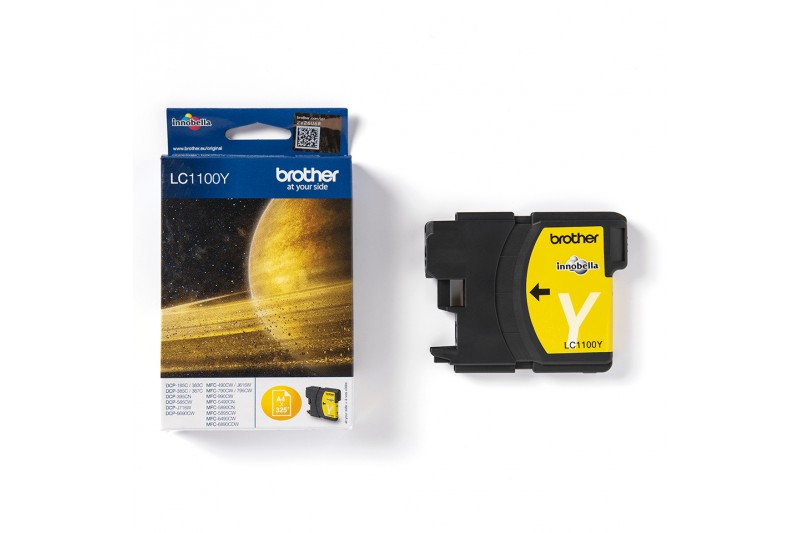 Brother LC1100Y - Cartouche d'impression - 1 x jaune - 400 pages (Pour MFC)