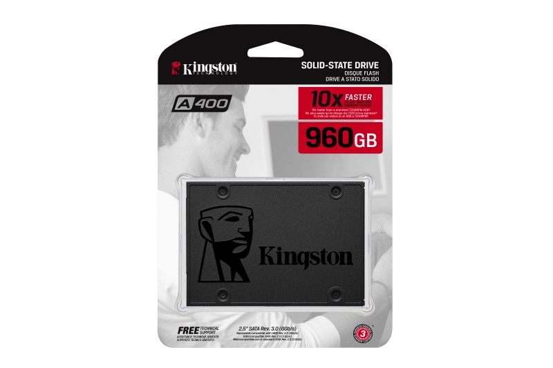 SSD  2,5 960Go SATA III A400  Read:500mb / Write:450mb *Kingston  SA400S37/960 *