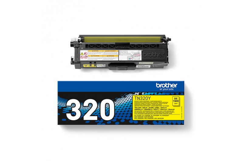 Brother TN320Y - Yellow - original - cartouche de toner