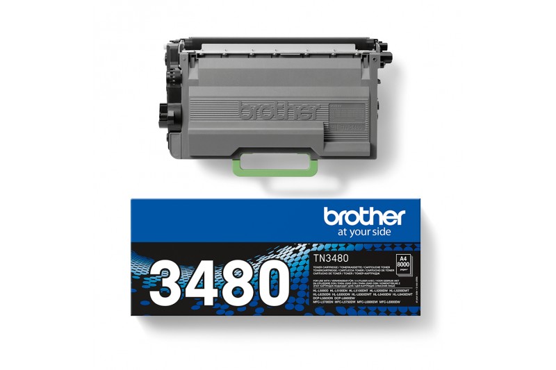 Brother TN3480 - à rendement élevé - originale - cartouche de toner