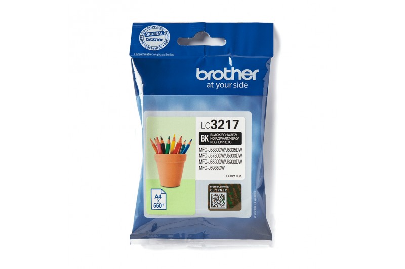 Brother LC3217BK - noir - originale - cartouche d'encre