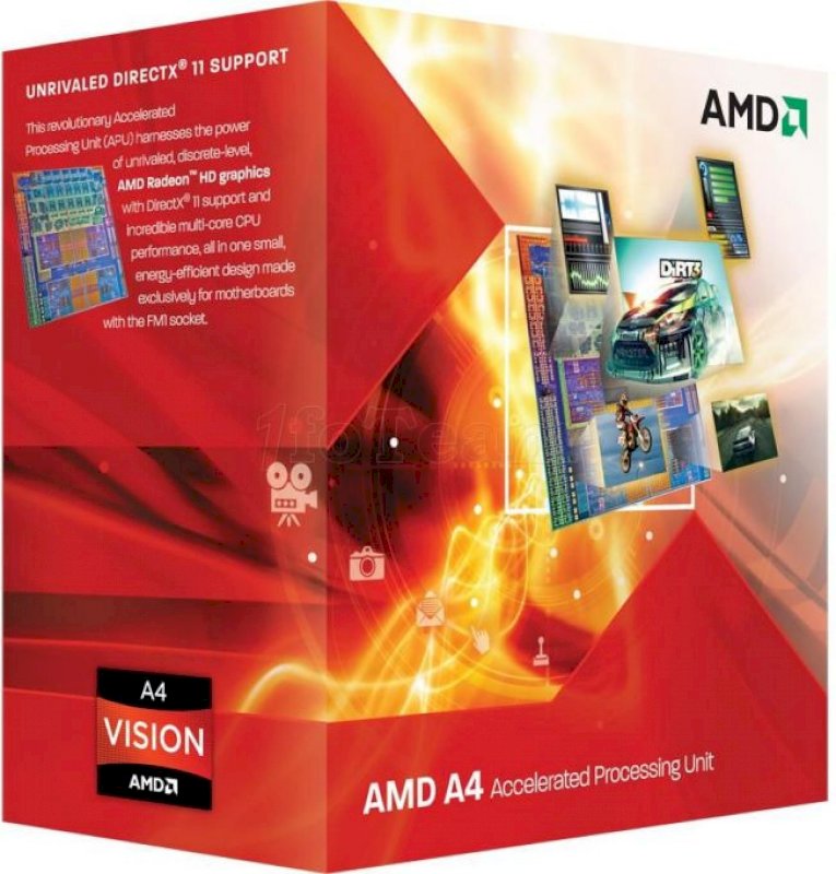 Processeur AMD A4-3400 2.7GHZ SKT FM1 L2 1MB 65W BOX