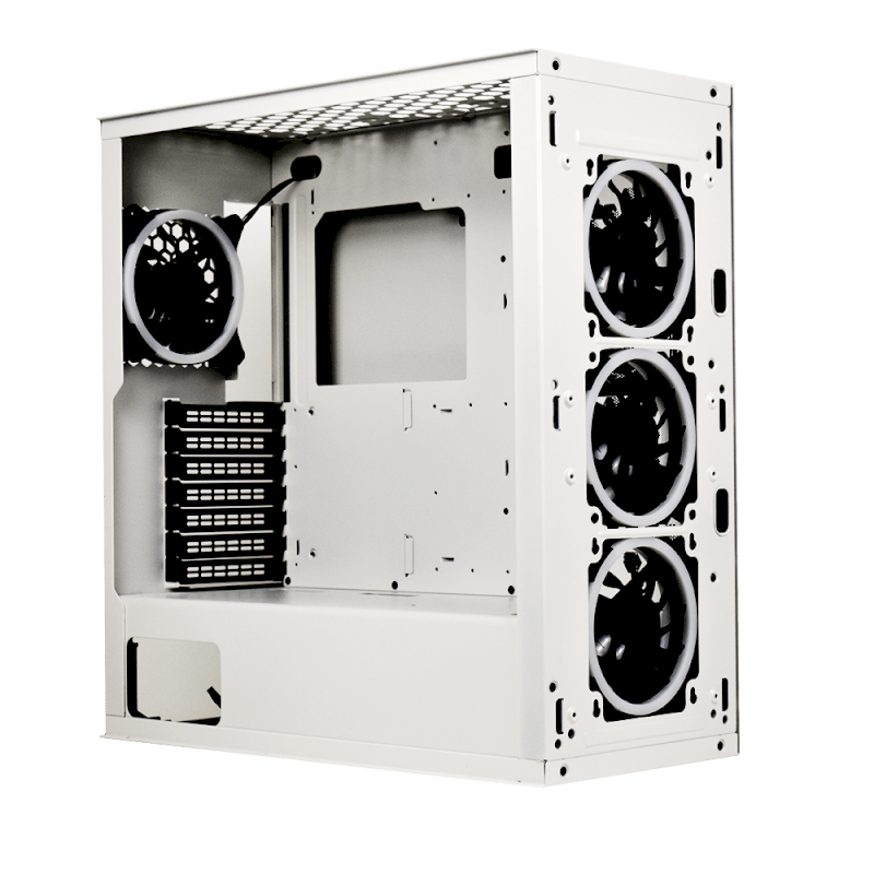 Boitier PC Modulable M.RED ATX MR-005 Blanc DESTROYER Rainbow ARGB MT Sans Façad Boitier PC Modulable M.RED ATX MR-005 Blanc DESTROYER Rainbow ARGB MT Sans Façad