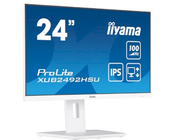 Moniteur iiyama ProLite  XUB2492HSU-W6 Hdmi VGA DP  23.8 Blanc 4ms Full HD Multm
