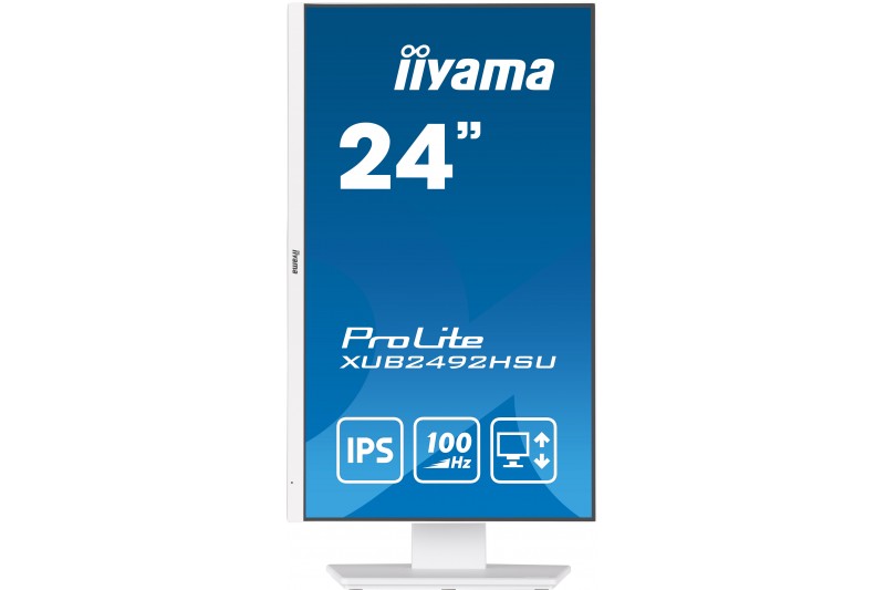 Moniteur iiyama ProLite  XUB2492HSU-W6 Hdmi  DP  23.8 Blanc 4ms Full HD Multm