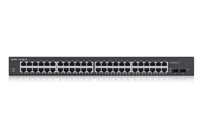 ZyXEL ZY-GS1900-48 - Commutateur - intelligent - 48 x 10/100/1000 + 2xSFP ZyXEL ZY-GS1900-48 - Commutateur - intelligent - 48 x 10/100/1000 + 2xSFP