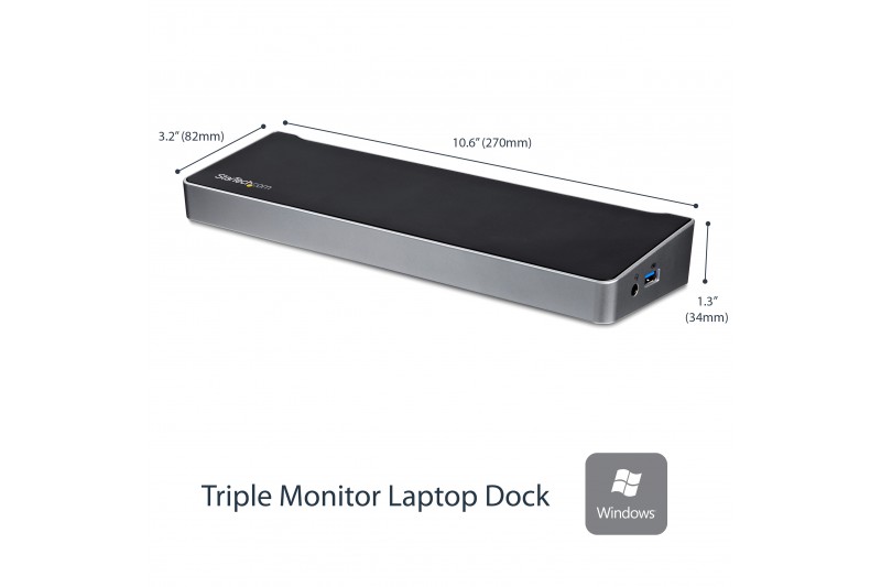 StarTech.com Station d'accueil USB 3.0 triple affichage PC portab *USB3DOCKH2DP*