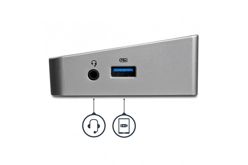 StarTech.com Station d'accueil USB 3.0 triple affichage PC portab *USB3DOCKH2DP* StarTech.com Station d'accueil USB 3.0 triple affichage PC portab *USB3DOCKH2DP*