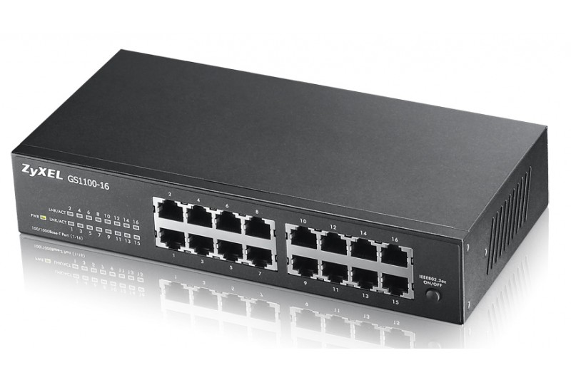 ZyXEL Zyxel GS-1100-16 V3 - Switch Commutateur 16 x 10/100/1000 rackable ZyXEL Zyxel GS-1100-16 V3 - Switch Commutateur 16 x 10/100/1000 rackable