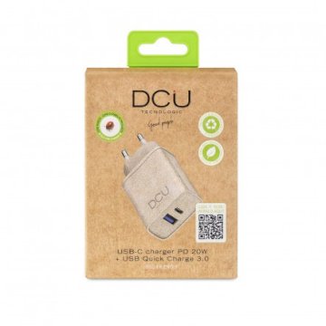 Chargeur ECO Friendly USB-C PD20W + USB QC 3.0 18W * DCU 37300715 *