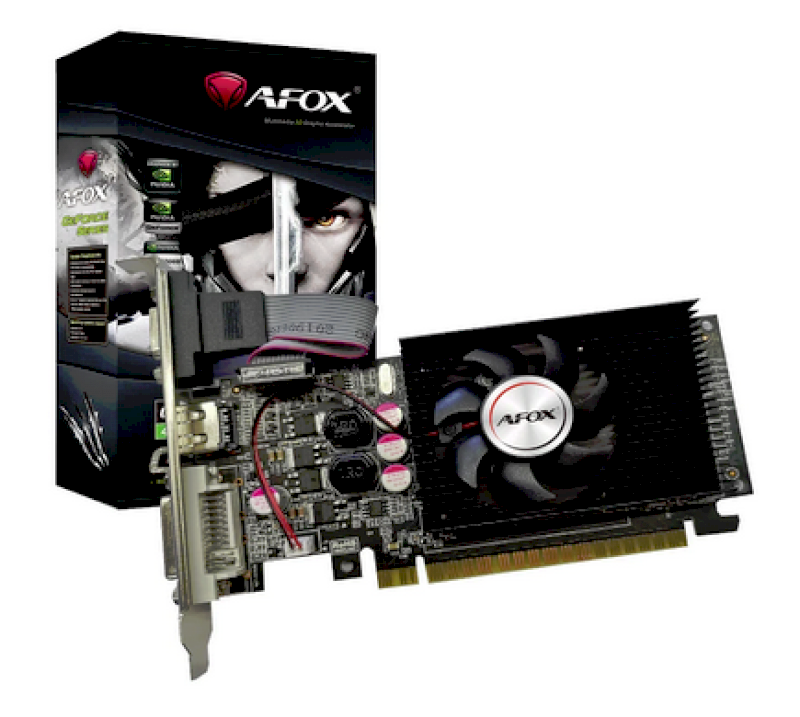 GF AFOX GT610 PCIE 1024MB GDDR3 DVI/HDMI/D-Sub LP *AF610-1024D3L5*