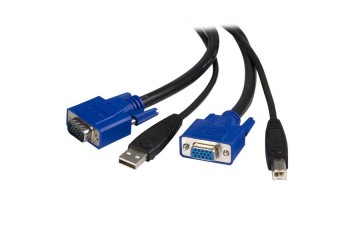 StarTech.com Câble pour Switch KVM VGA avec USB 2 en 1 - 1.80m *SVUSB2N1_6 *